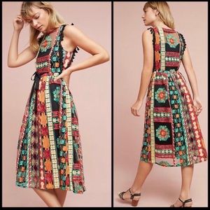 Anthropologie Eva Franco Saskia Embroidered Dress